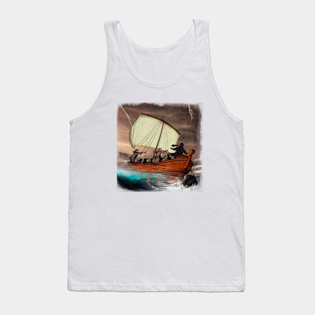 Attack on the boat Tank Top by Henry Drae